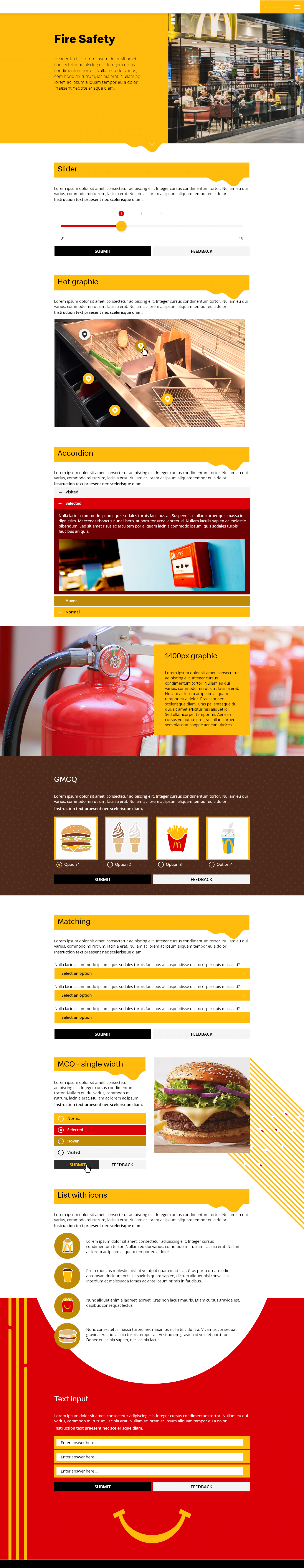 McDonalds elearning project page