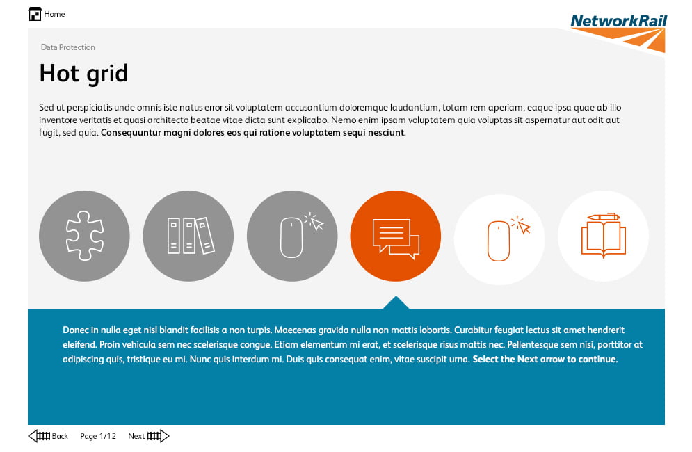 Network Rail elearning project page