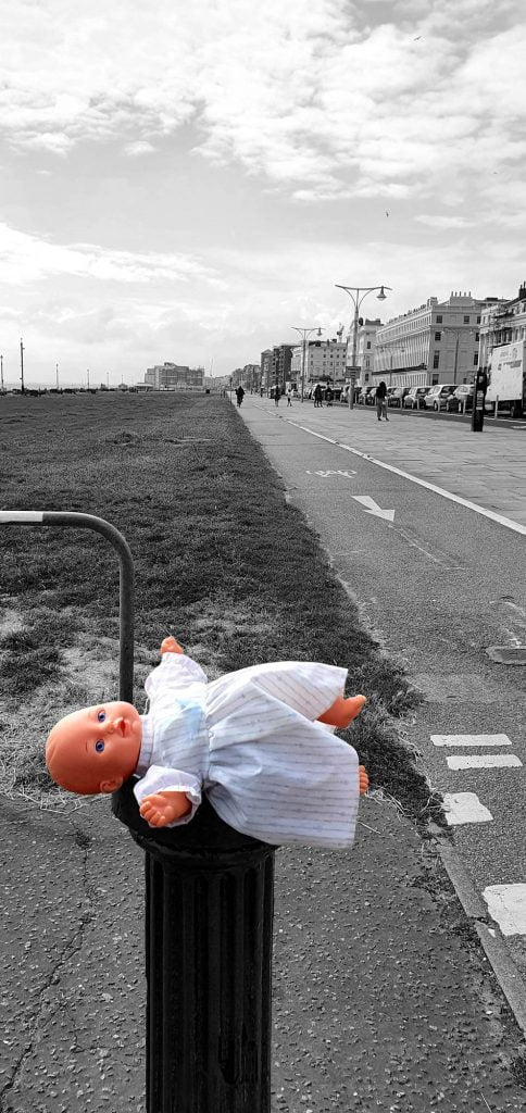 Nobody puts baby on a post! Hove, Sussex