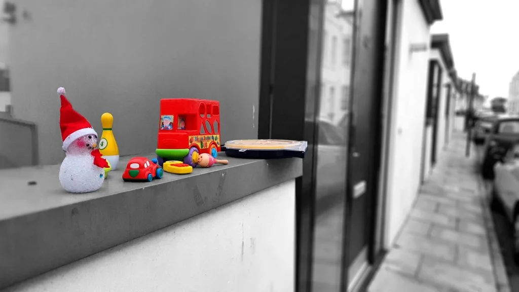 Toy line up. Brighton, Sussex