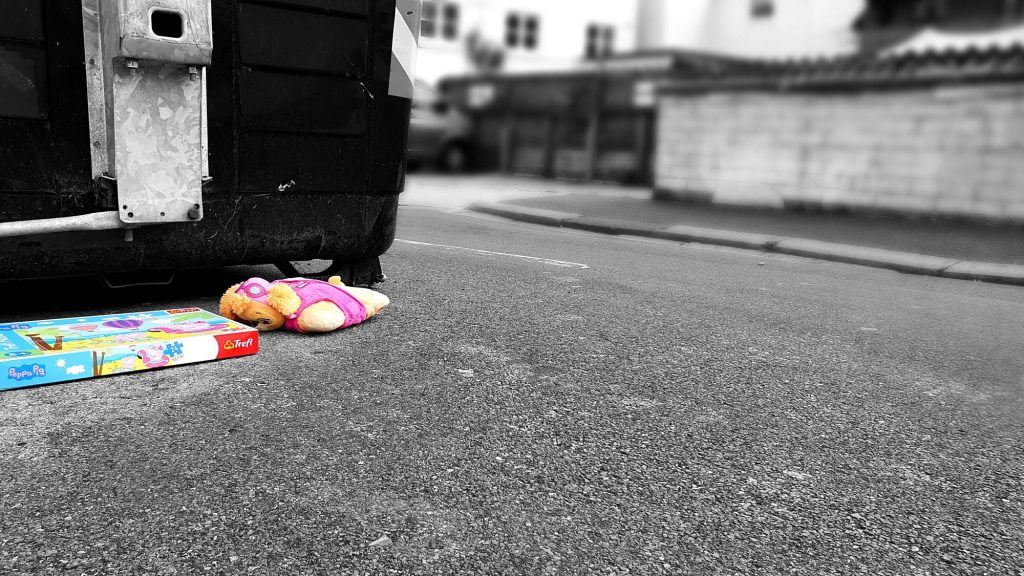 Bin toys. Hove, Sussex