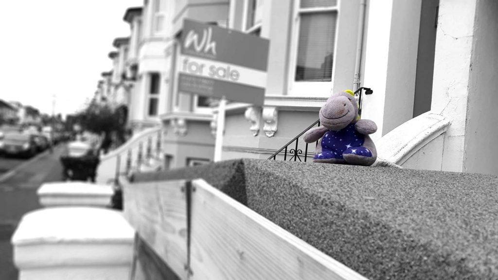 Hippo on a wall, Hove, Sussex