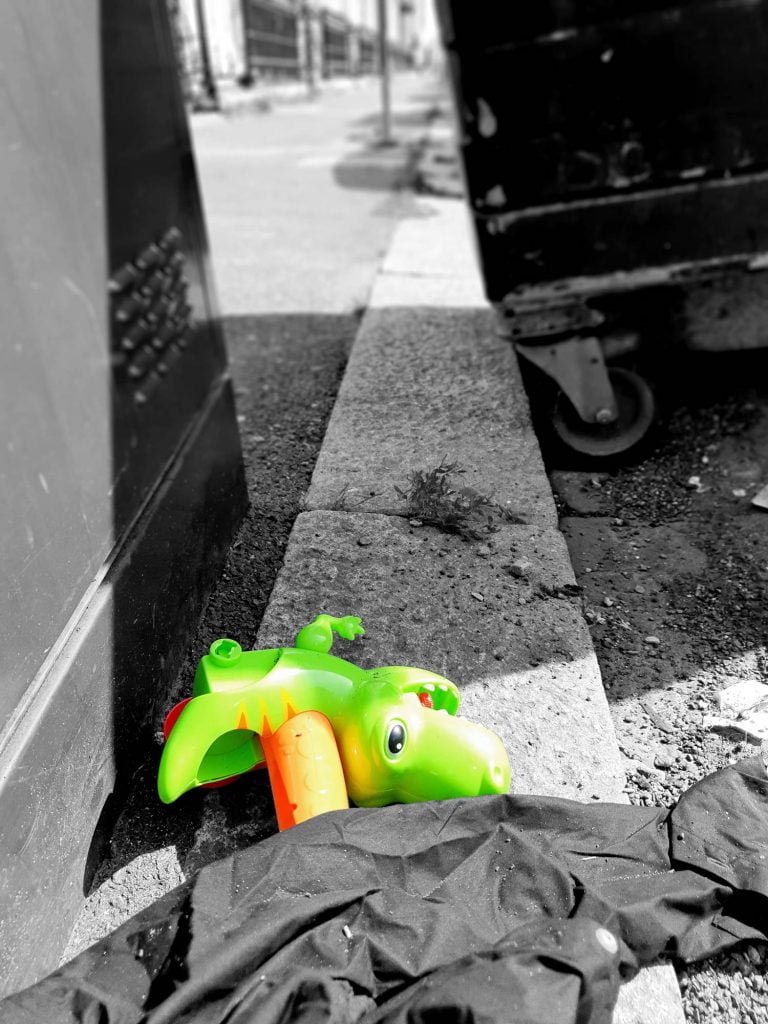 Croc on a stick, Hove, Sussex