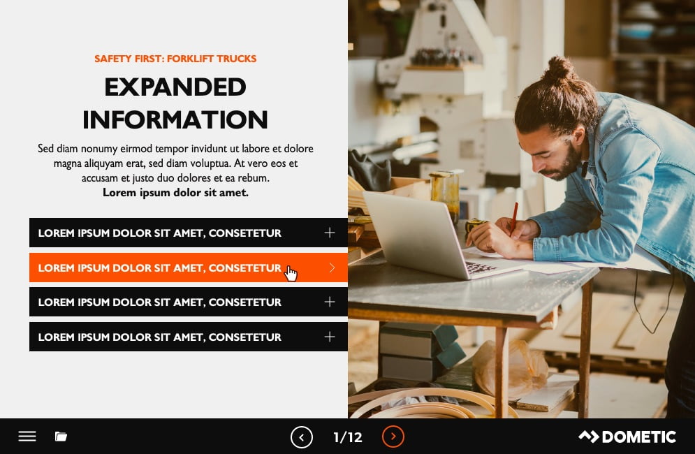 Dometic elearning project page