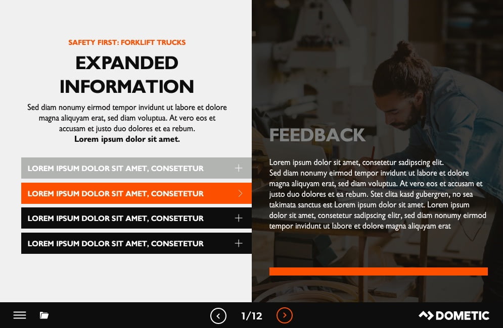 Dometic elearning project page