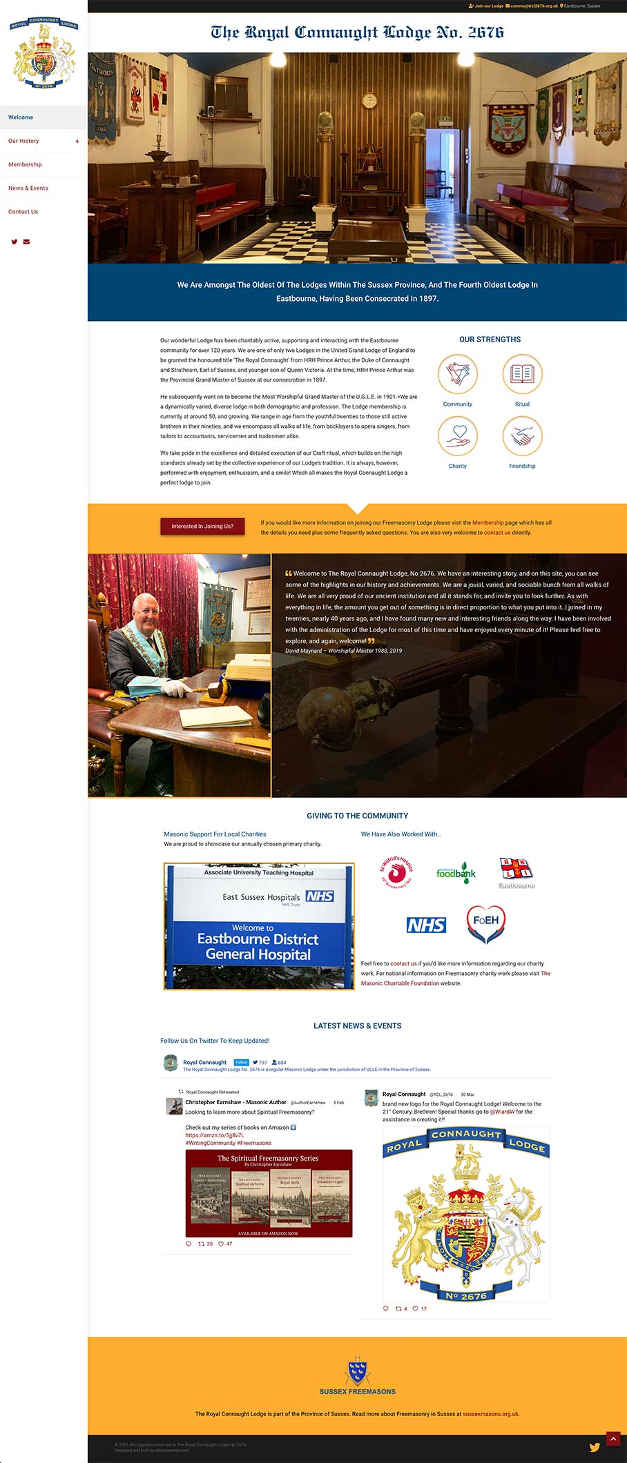 The Royal Connaught Lodge 2676 project work web page